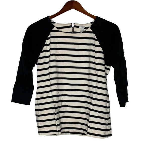 J. Crew Striped Raglan - Picture 2 of 3